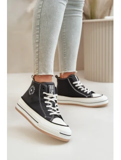 Zateplené Dámské Tenisky Na Platformě Eko Kůže Big Star model 21669602 Černé - Big Star Shoes