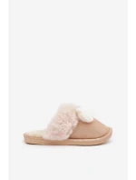 Kapcie Damskie Z Futerkiem Beżowe Nartani Kapcie Damskie Z Futerkiem Beżowe Nartani