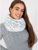 Tunelová šála AT KM model 21370637 bílá a černá - FPrice