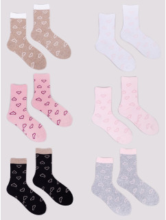 Dievčenské ponožky Yoclub 6-Pack SKA-0129G-AA00 Viacfarebné
