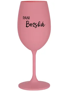 PANI BOŽSKÁ - ružový pohár na víno 350 ml