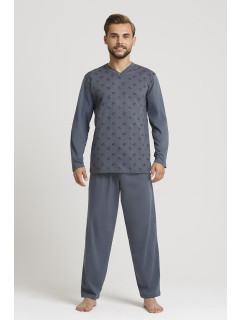 Pánske pyžamo 03 Šedý vzor - Gucio
