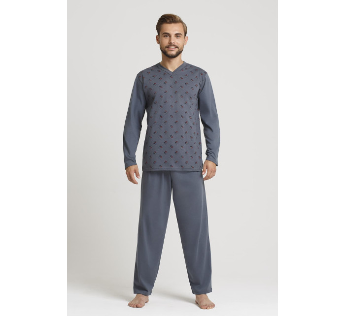 Pánske pyžamo 03 Šedý vzor - Gucio