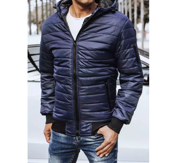 Pánská přechodná bunda prošívaná tmavě modrá Dstreet model 21965386 - FashionStreet Pánská přechodná bunda prošívaná tmavě modrá Dstreet model 21965386 - FashionStreet