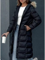 Dámsky zimný kabát LUXWARM čierny FashionStreet TY4374
