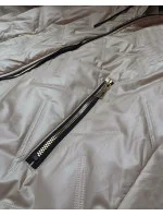 Světle béžová lehká dámská bunda s odepínací kapucí model 20943191 - S'WEST Světle béžová lehká dámská bunda s odepínací kapucí model 20943191 - S'WEST