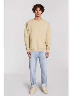 Fruit of the Loom Iconic Premium Set-In Sweat Mikina z hrubej bavlny 16.2282 desert sand