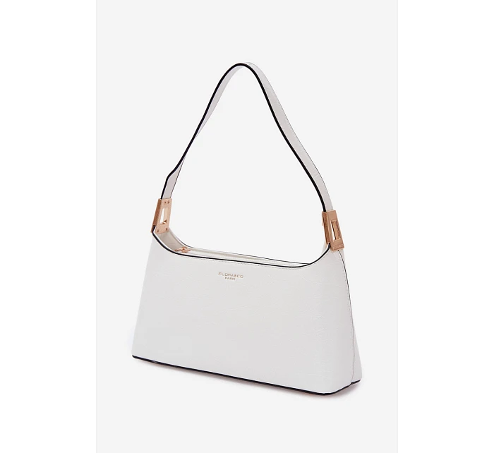 Kožená taška Bílá Tielle