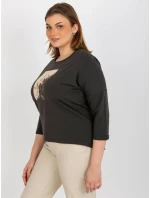 Dámska blúzka RV BZ 8484.15P tmavá khaki - FPrice