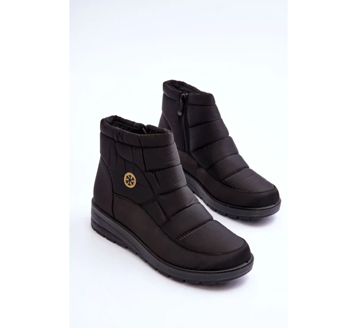 Dámske zateplené snežnice Black Helis Dámske zateplené snežnice Black Helis