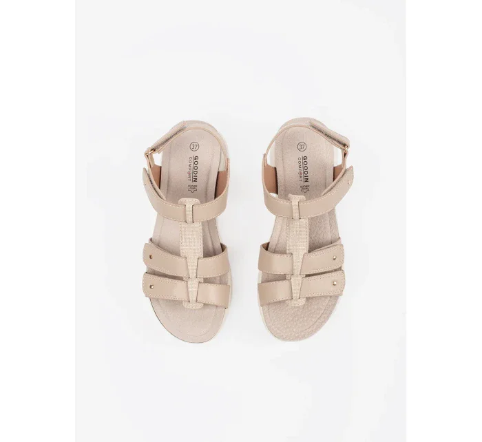 Módní sandály dámské hnědé platforma Módní sandály dámské hnědé platforma