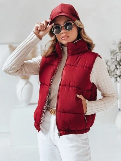 URBANELLE dámska prešívaná vesta bordová FashionStreet TY4972