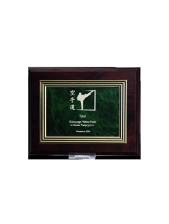 Plastový diplom s gravírovaním na zlatej doske