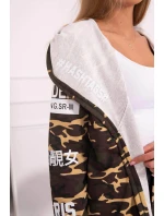 Slipová bunda khaki+béžová Slipová bunda khaki+béžová