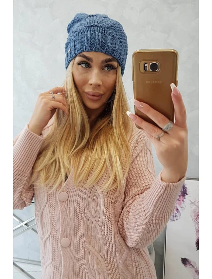 Fleecová čepice  denim model 18750499 - K-Fashion