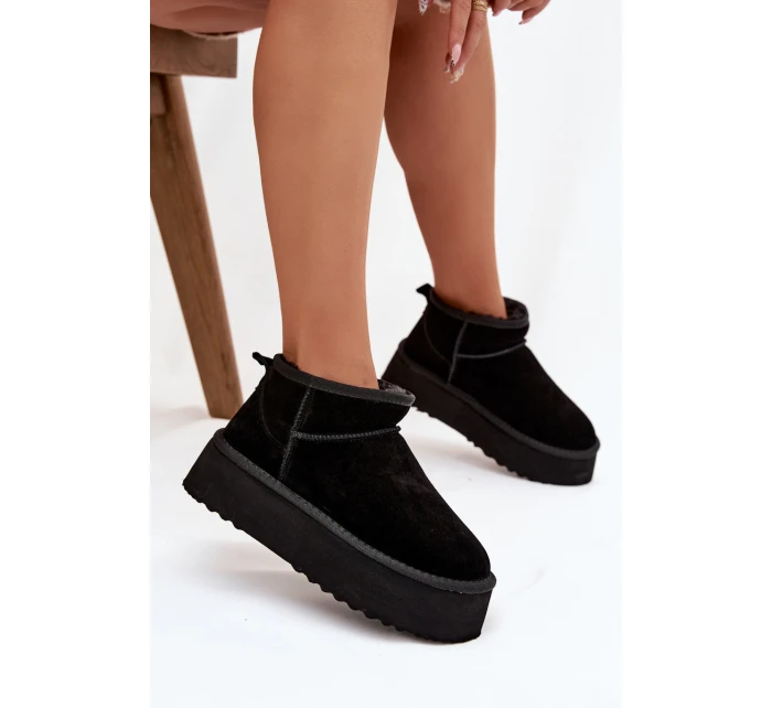 Ženské sněhule z přírodního semiše černé Mairene Ženské sněhule z přírodního semiše černé Mairene