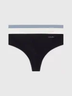Dámske tangá 3Pack 000QD3558E NP0 Multicolour - Calvin Klein