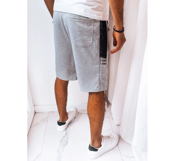 FashionStreet pánske svetlosivé teplákové šortky SX2256