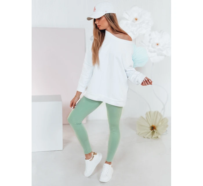 Dámské legíny s vysokým pasem světle zelená model 21985746 - Dstreet