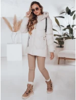 Dámska zimná bunda SALVONA light beige quilted FashionStreet TY5004