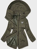 Dámska bunda s tenkou khaki podšívkou (B8119-11)