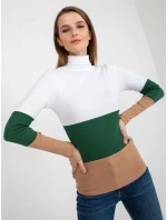 Dámska blúzka RV BZ 8465 1.08P biela zelená - FPrice