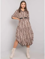 Šaty TW SK BI 32556 1.62P čierna a béžová