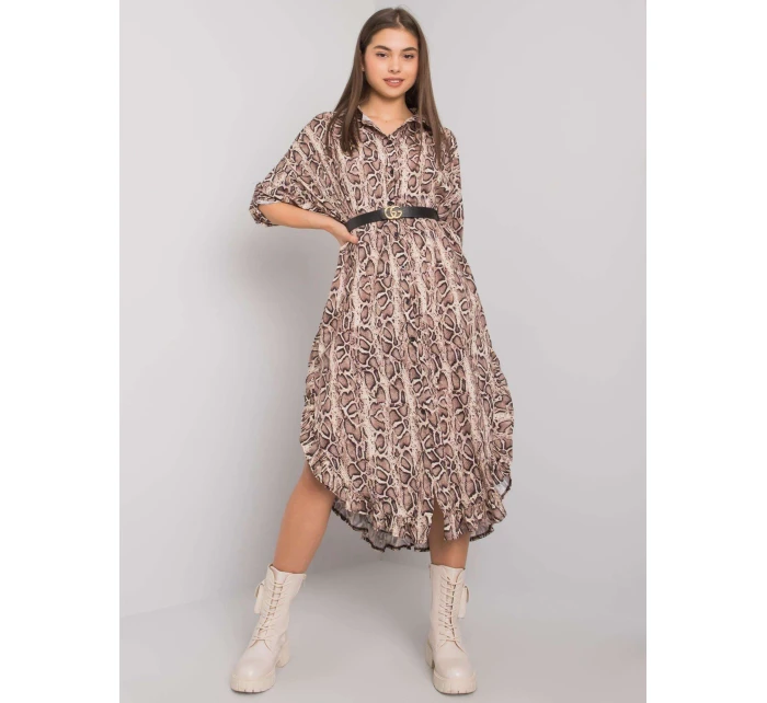 Šaty TW SK BI 32556 1.62P čierna a béžová