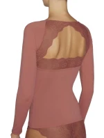 Dámske tričko s dlhým rukávom 19185 červená - Ysabel Mora