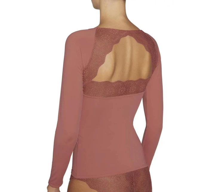 Dámske tričko s dlhým rukávom 19185 červená - Ysabel Mora