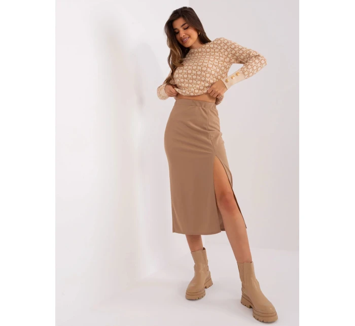 Dámska sukňa LK SD 509445.72P ťava - Lakerta