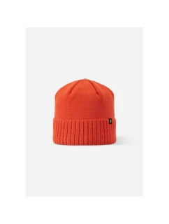 Detská zimná čiapka Reima Kalotti Red Orange Junior z certifikovanej vlny oranžovej farby (5300232A-2820)