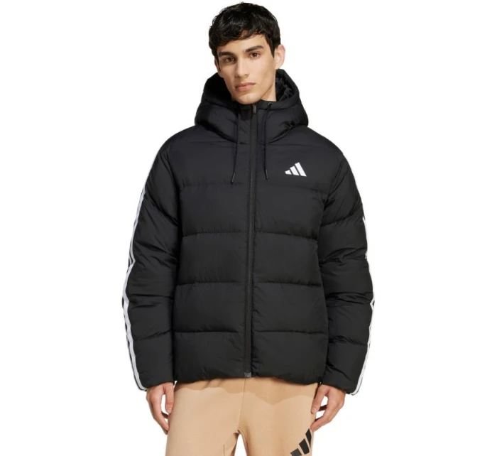 Adidas Essentials Climawarm 3 Stripes Puffer Hooded M JM4165 Pánska bunda