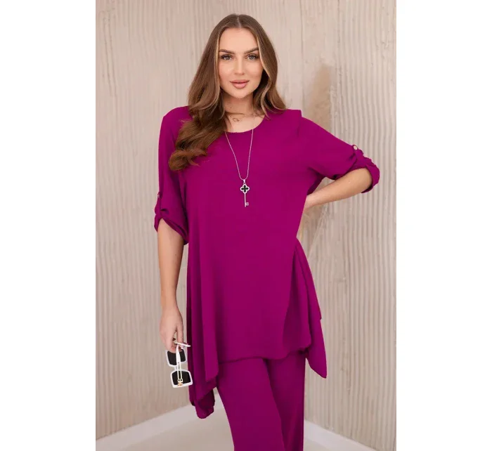 Súprava blúzka + nohavice s príveskom slivky Súprava blúzka + nohavice s príveskom slivky