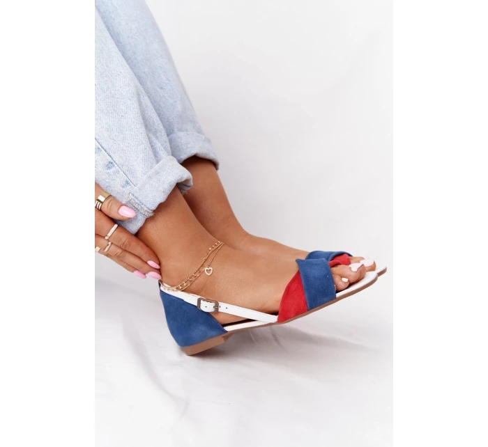 Kožené Sandály  Tmavě model 21551975 - Maciejka