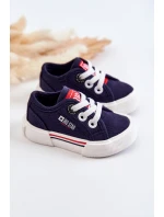 Dziecięce Niskie Trampki Big Star JJ374163 Granatowe