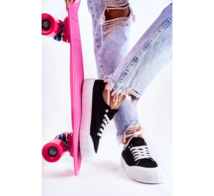 Damskie Trampki Na Platformie Czarne Comes Damskie Trampki Na Platformie Czarne Comes