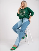 Bluzka RV BZ model 21314332 ciemny zielony - FPrice