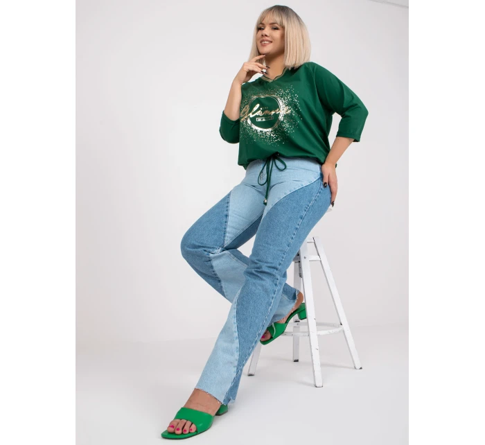 Bluzka RV BZ model 21314332 ciemny zielony - FPrice