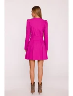 M884 Džínsové šaty - ružové