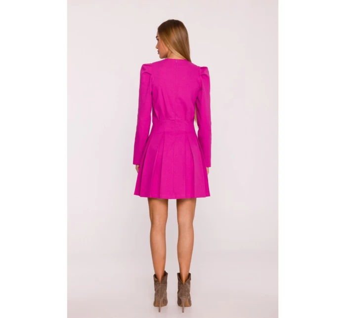 M884 Džínsové šaty - ružové