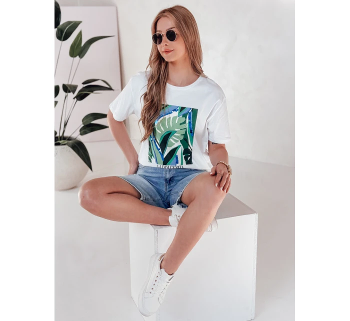 dámské tričko s potiskem bílé Dstreet model 21977093 - FashionStreet