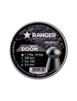 5,5 mm RANGER Diabolo Doom Heavy flat shot 250 ks. 1,175 g 5,5 mm RANGER Diabolo Doom Heavy flat shot 250 ks. 1,175 g