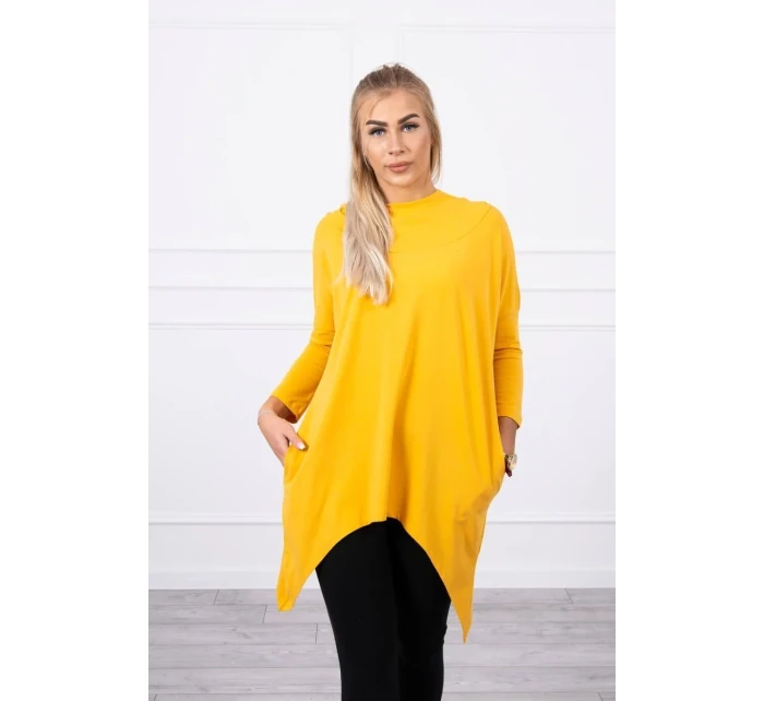 Horčicová mikina na bicykel s potlačou Horčicová mikina na bicykel s potlačou