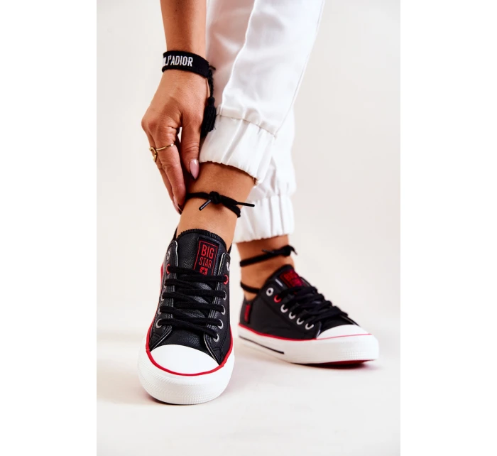 Kožené tenisky BIG STAR model 21571958 Černé - Big Star Shoes