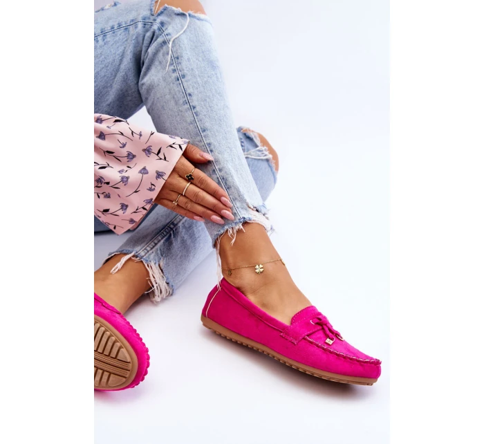 Klasyczne Zamszowe Mokasyny Fuksja Good Time Klasyczne Zamszowe Mokasyny Fuksja Good Time