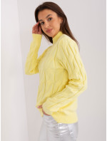 Sweter AT SW 2235.00P jasny żółty