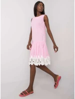 Sukienka LK SK model 19684700 różowy - FPrice Sukienka LK SK model 19684700 różowy - FPrice