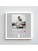 Personalizovaný magický fotorámik – štvorcový 20x20 – hudobný prehrávač Personalizovaný magický fotorámik – štvorcový 20x20 – hudobný prehrávač