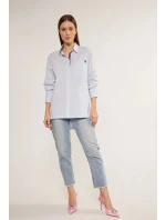 Dámská košile Marina model 18694729 Světle modrá - Monnari Dámská košile Marina model 18694729 Světle modrá - Monnari